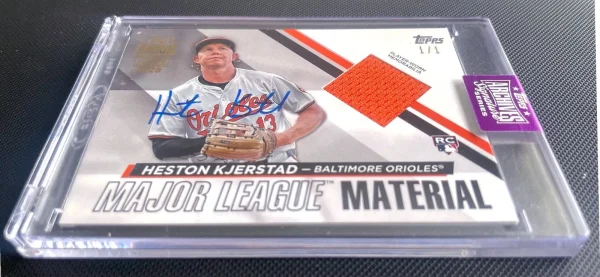 2025 Topps Major League Material Heston Kjerstad RC Auto Relic 1/1 Player Worn